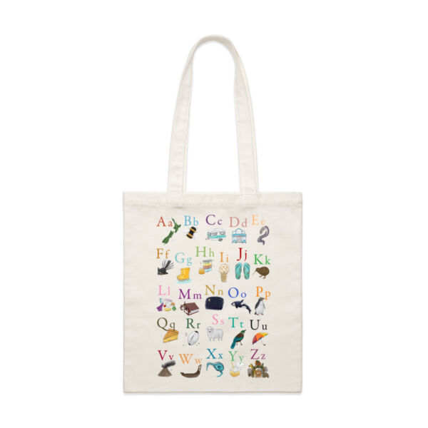 Kiwiana Alphabet Tote Bag - 35.5 x 39cm Thumbnail